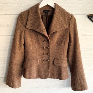 H&M Wool Blazer Jacket Size 4 Brown / Tan